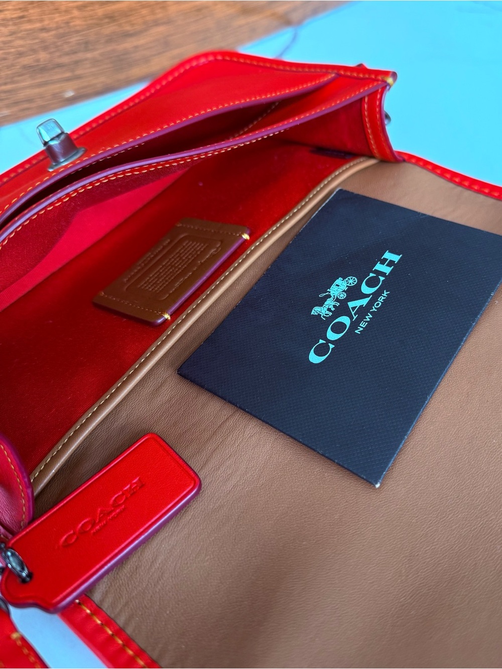 Coach x Disney Red Penny Crossbody with Mickey Limited - Picture 3 of 16